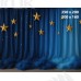 Tło karnawałowe granatowe z gwiazdami i tiulem | K_179